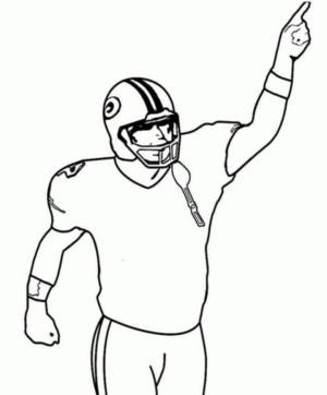 Disegno di football americano da stampare e colorare 65