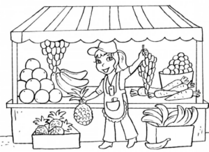 Disegno di commerciante da stampare e colorare 9