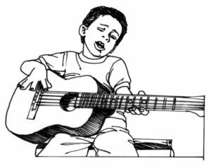 Disegno di musicista da stampare e colorare 22