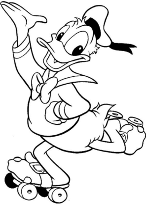 Disegno di Paperino da stampare e colorare 107