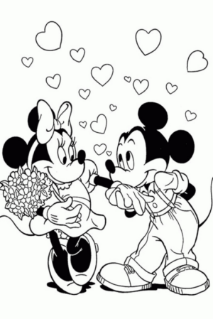 Disegno di Minni da stampare e colorare 12