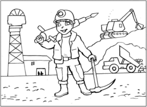 Disegno di muratore da stampare e colorare 3