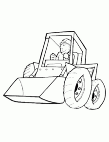 Disegno di mezzo da lavoro da stampare e colorare 114 Disegno di mezzo da lavoro da stampare e colorare 114