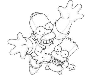 Disegno di I Simpson da stampare e colorare 32
