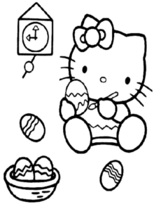 Disegno di Hello Kitty da stampare e colorare 57