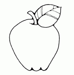 Disegno di mela da stampare e colorare 31