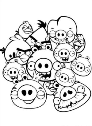 Disegno di Angry birds da stampare e colorare 83