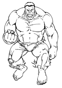 Disegno di Hulk da stampare e colorare 85