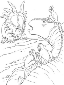 Disegno di Dinosauri – Il film da stampare e colorare 15