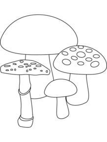 Disegno di fungo da stampare e colorare 10