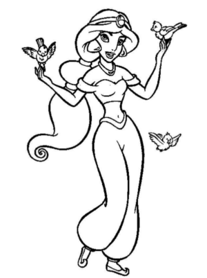 Disegno di Aladdin da stampare e colorare 14