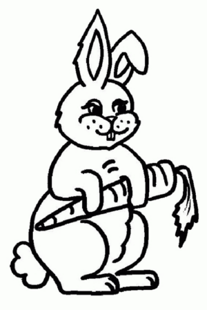Disegno di coniglio da stampare e colorare 69