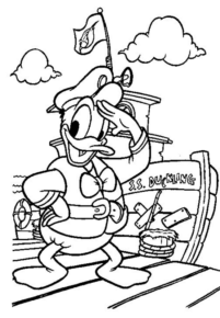 Disegno di Paperino da stampare e colorare 109
