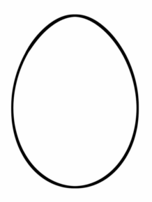 Disegno di uovo di Pasqua da stampare e colorare 220 Disegno di uovo di Pasqua da stampare e colorare 220