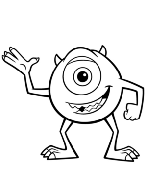 Disegno di Monsters & Co da stampare e colorare 23