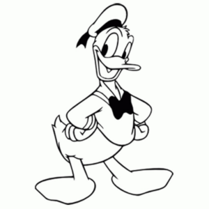 Disegno di Paperino da stampare e colorare 15