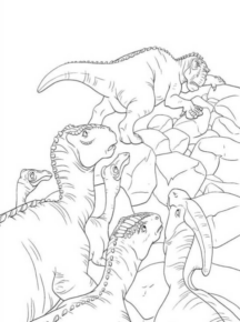 Disegno di Tirannosauro da stampare e colorare 8