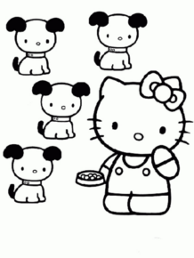Disegno di Hello Kitty da stampare e colorare 45