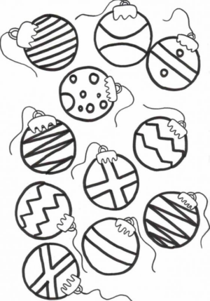 Disegno di palla di Natale da stampare e colorare 15 Disegno di palla di Natale da stampare e colorare 15