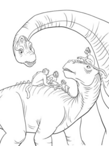 Disegno di Dinosauri – Il film da stampare e colorare 12
