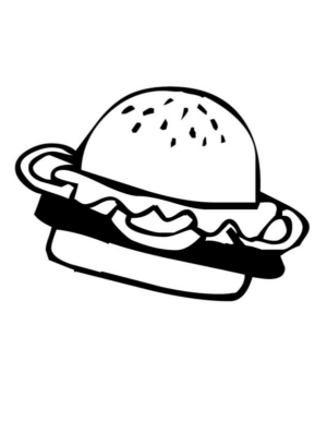 Disegno di fast food da stampare e colorare 31