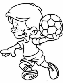 Disegno di calcio da stampare e colorare 1