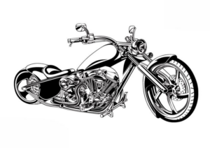 Disegno di moto da stampare e colorare 27