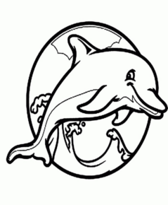 Disegno di delfino da stampare e colorare 31