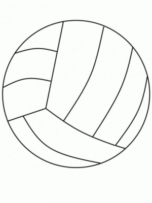 Disegno di pallavolo da stampare e colorare 6