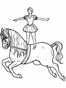 Disegno di circense da stampare e colorare 25
