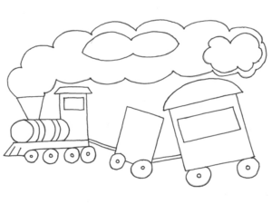 Disegno di treno da stampare e colorare 55
