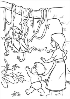 Disegno di Il libro della giungla da stampare e colorare 66