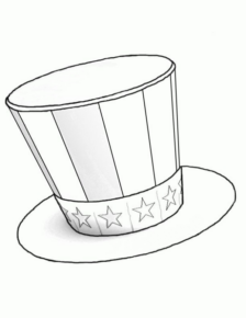 Disegno di cappello da stampare e colorare 1