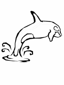 Disegno di delfino da stampare e colorare 57