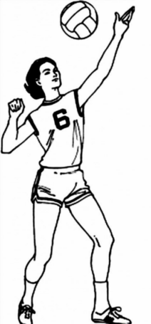 Disegno di pallavolo da stampare e colorare 4
