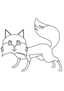 Disegno di volpe da stampare e colorare 58