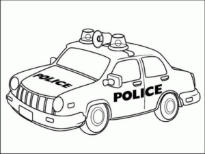 Disegno di auto della polizia da stampare e colorare 31 Disegno di auto della polizia da stampare e colorare 31