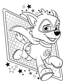 Disegno di Paw Patrol – Cane pompiere da stampare e colorare 23