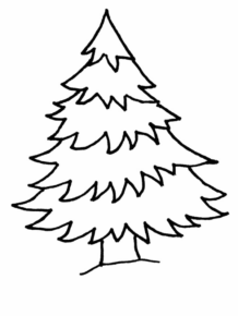 Disegno di albero di Natale da stampare e colorare 21 Disegno di albero di Natale da stampare e colorare 21