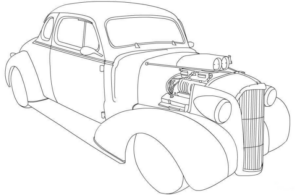 Disegno di automobile da stampare e colorare 11