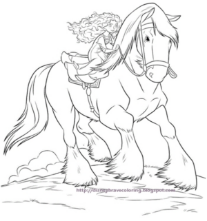 Disegno di equitazione da stampare e colorare 23