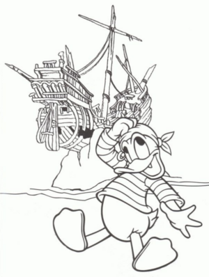 Disegno di Paperino da stampare e colorare 76