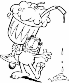 Disegno di Garfield da stampare e colorare 41