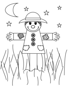 Disegno di spaventapasseri da stampare e colorare 10 Disegno di spaventapasseri da stampare e colorare 10
