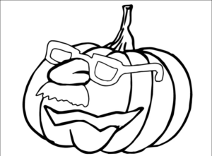 Disegno di zucca di Halloween da stampare e colorare 13
