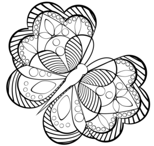 Disegno di farfalla da stampare e colorare 250