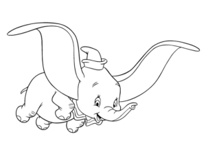 Disegno di Dumbo da stampare e colorare 14