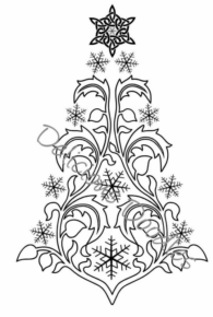Disegno di albero di Natale da stampare e colorare 247