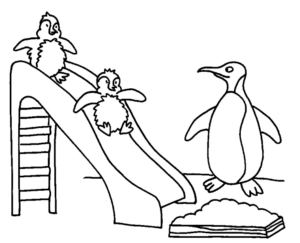 Disegno di pinguino da stampare e colorare 43