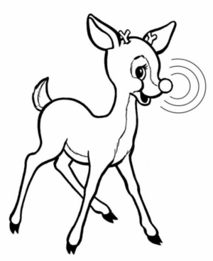 Disegno di cerbiatto da stampare e colorare 19